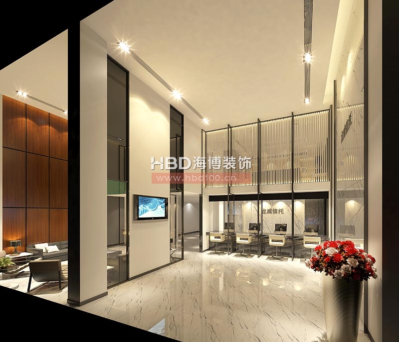 龍威擔保白云區辦公室裝修設計 龍威擔保白云區辦公室裝修設計