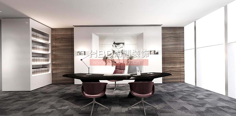 百田信息科技公司董事長辦公室裝修 百田信息科技公司董事長辦公室裝修