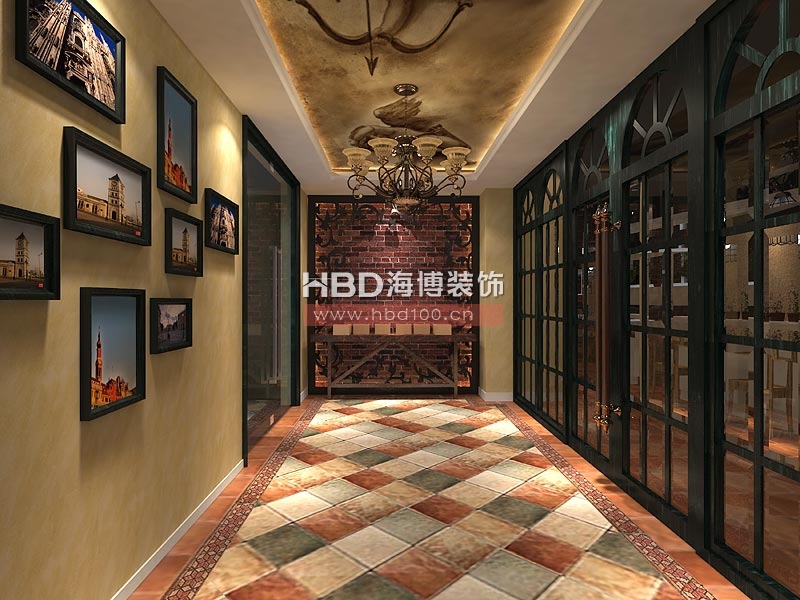 哆味加意大利餐廳設(shè)計 過道設(shè)計