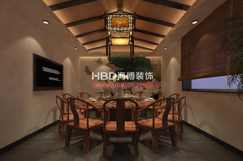 素雅齋堂茶樓裝修設(shè)計(jì) 餐廳包廂設(shè)計(jì)裝修