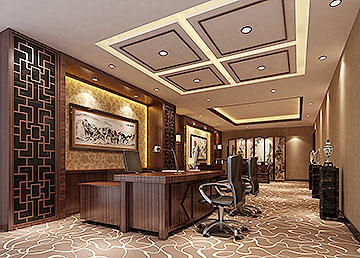 福行投資咨詢廣州公司前臺大廳設計 福行投資咨詢廣州公司前臺大廳設計