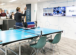 廣州辦公室裝修科技藍(lán)色彩運用